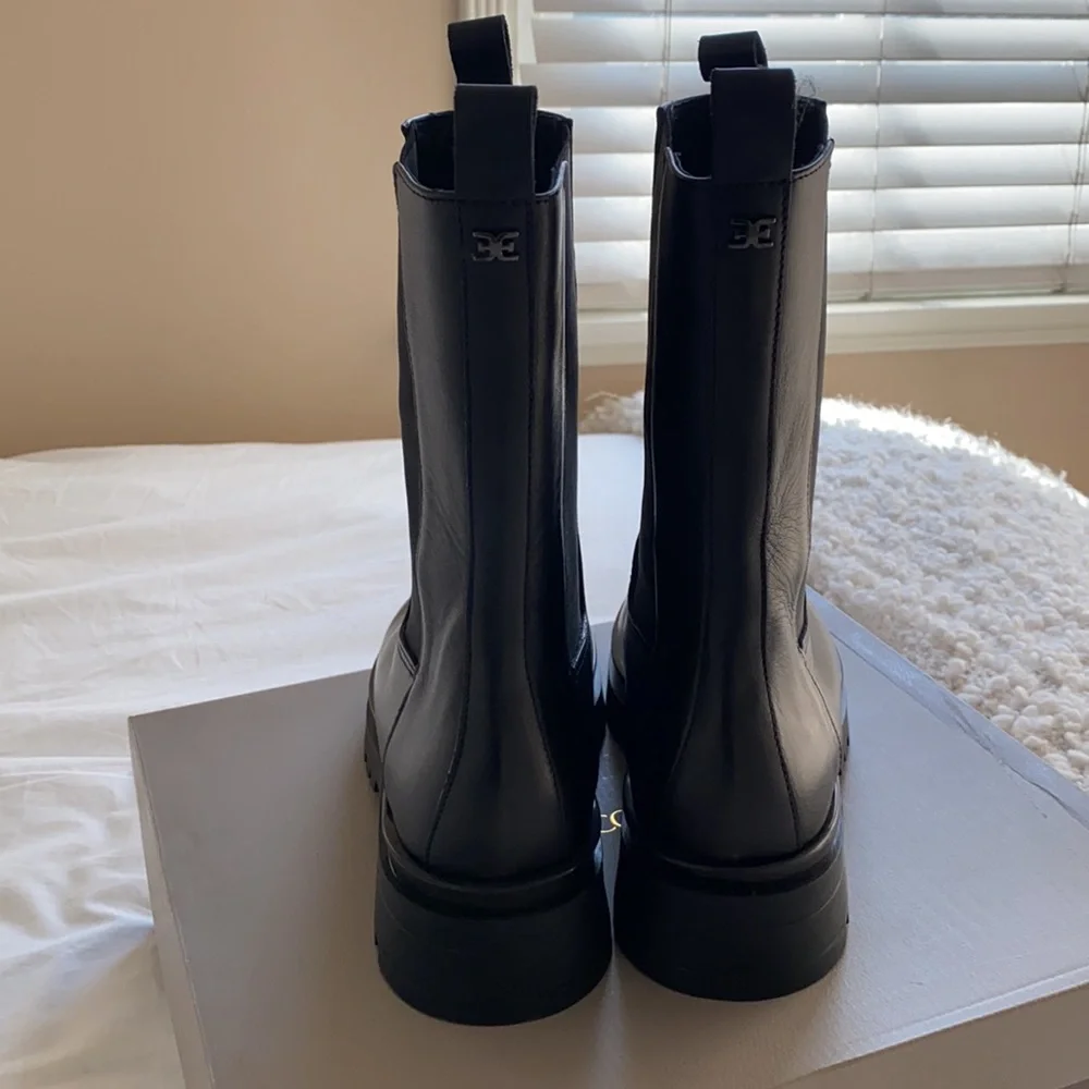 Sam Edelman Kiara Lug Sole Chunky Boot sz 9 - Picture 5 of 6